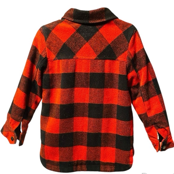 Urban Republic Rugged Lined Red/Black Buffalo Plaid Shacket Activewear Kids S8 - Picture 8 of 9